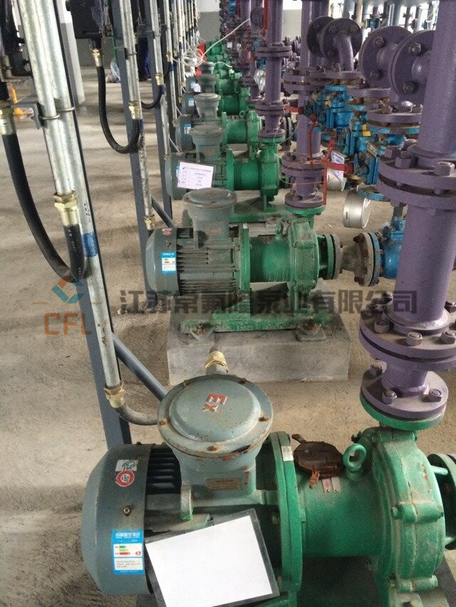 襯氟磁力泵使用現場